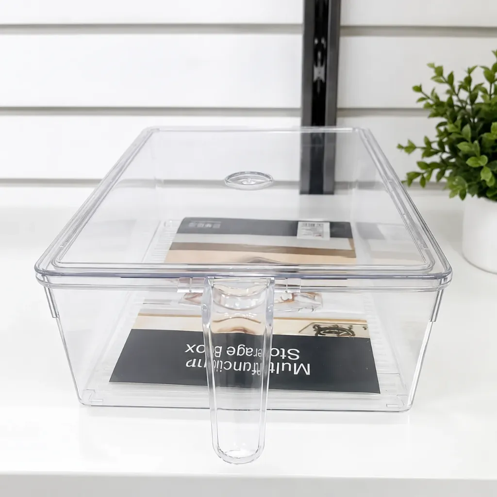 Organizador de acrílico con tapa