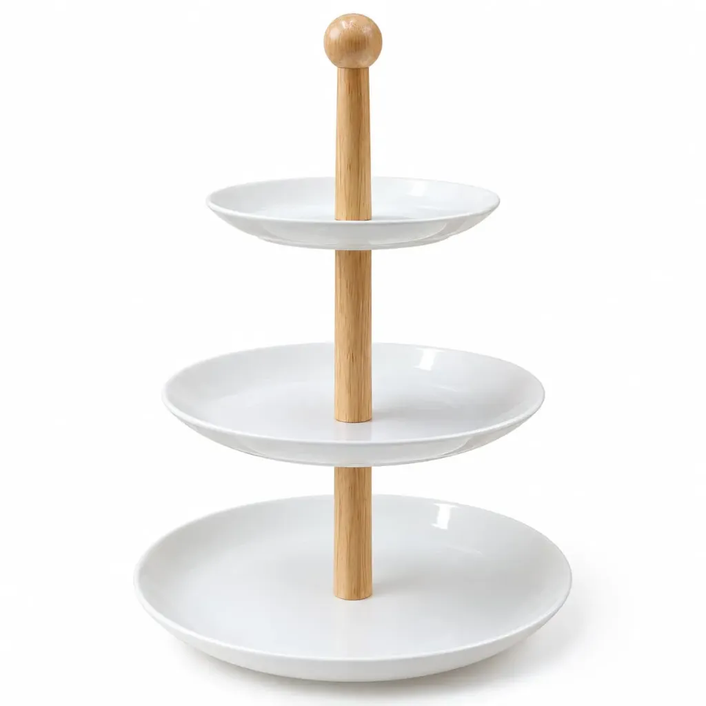 [COC-00054] Fuente de 3 Niveles para Frutas, Postres y Bocaditos – 40 cm