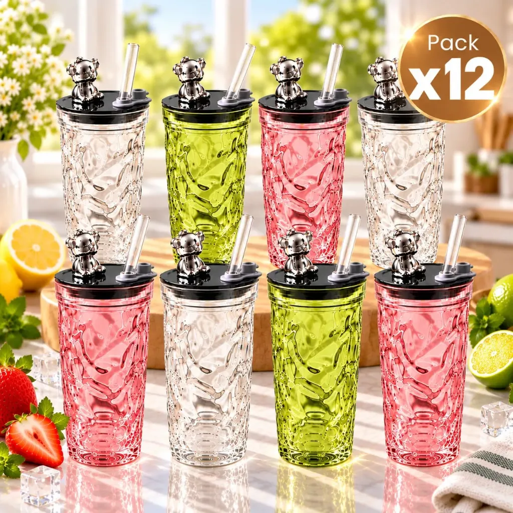 [PRO-00003] Pack x6 Vaso de Vidrio Osito 400ML