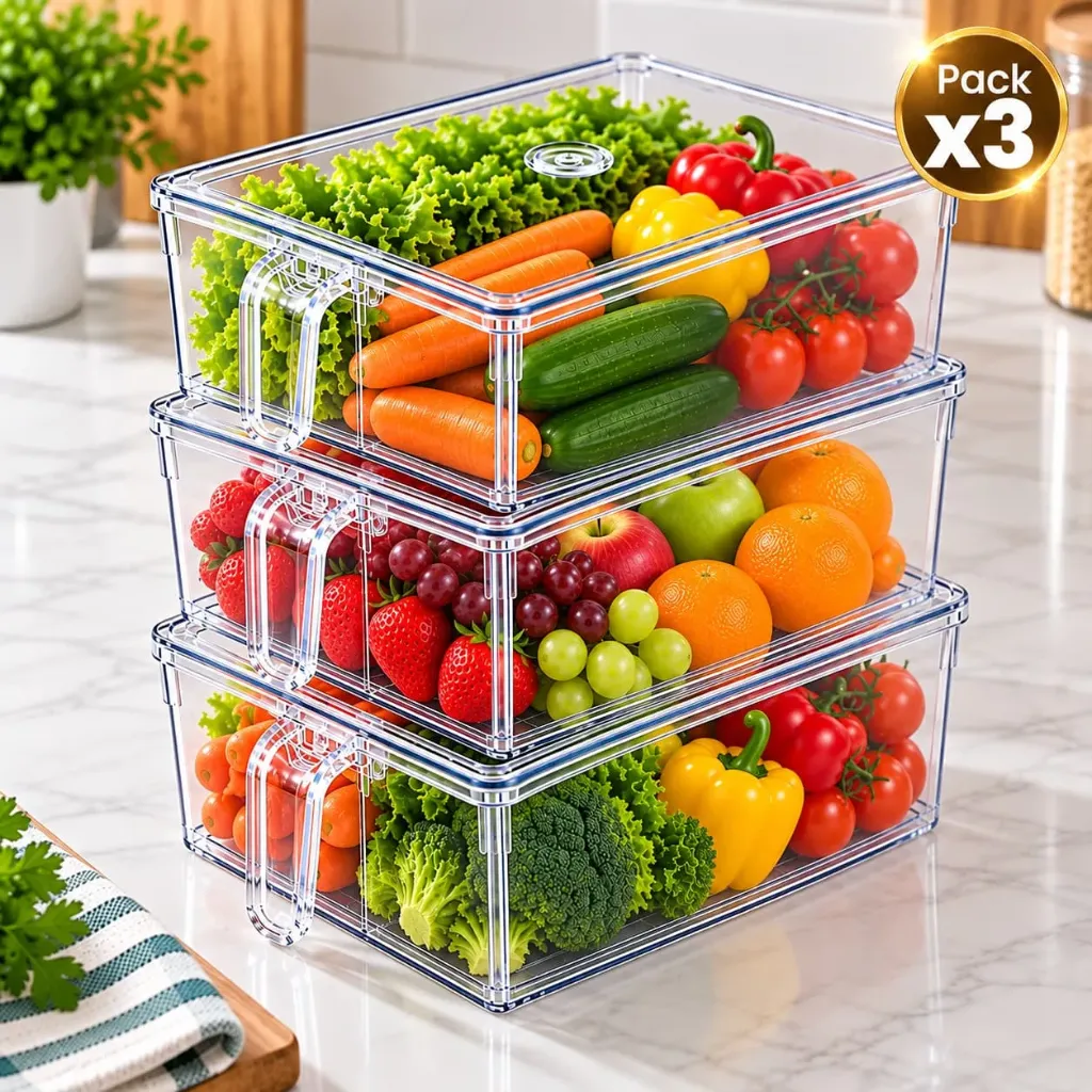 [PRO-00015] Pack x3 Organizador acrílico con tapa