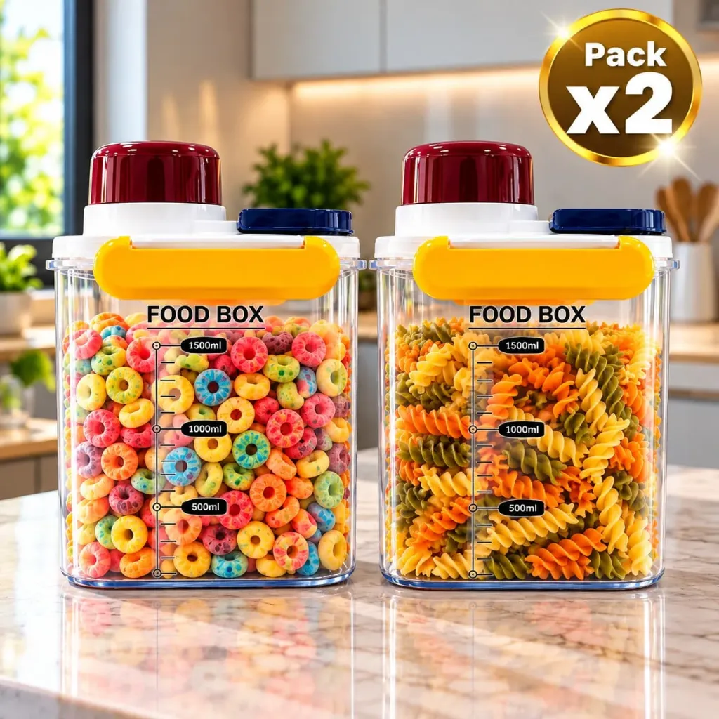 [PRO-00018] Pack x2 Organizador Acrílico Food Box 1500 ml