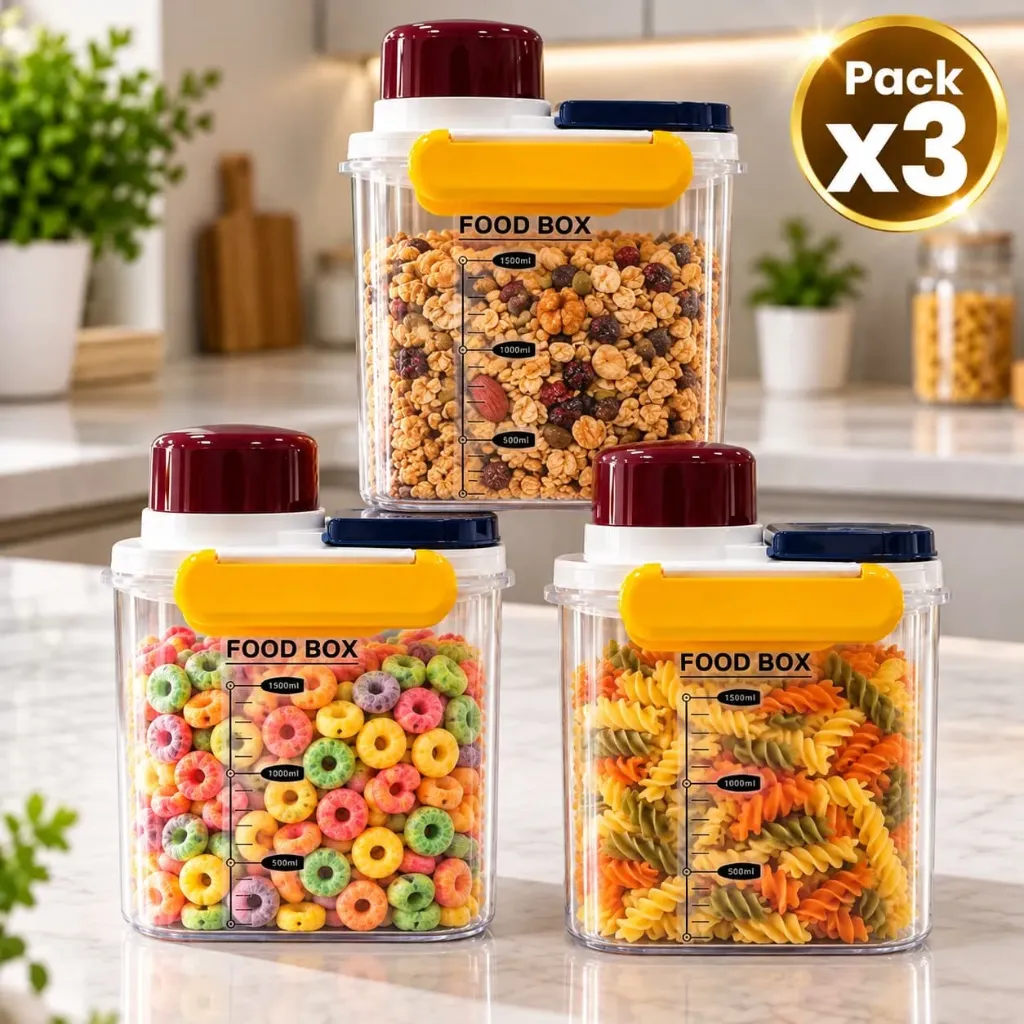 [PRO-00019] Pack x3 Organizador Acrílico Food Box 1500 ml